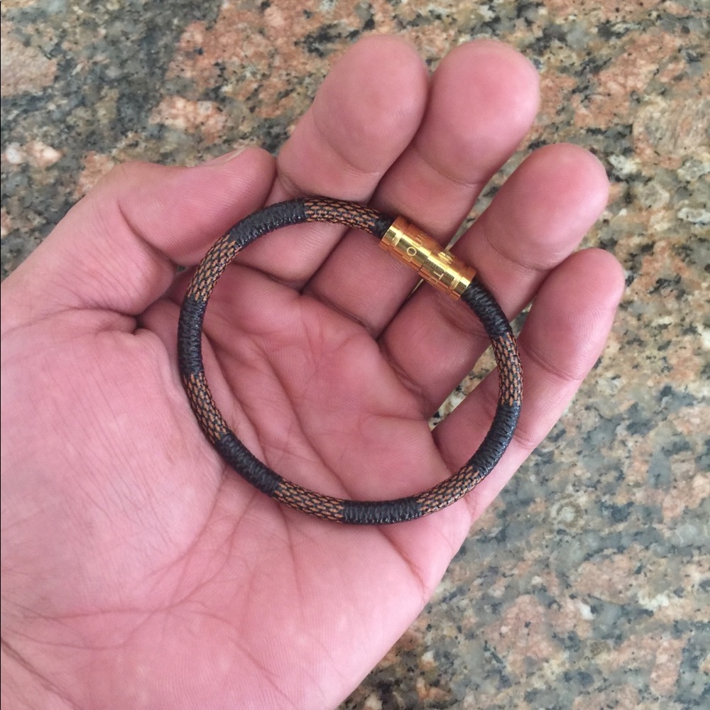 Real leather bracelet.